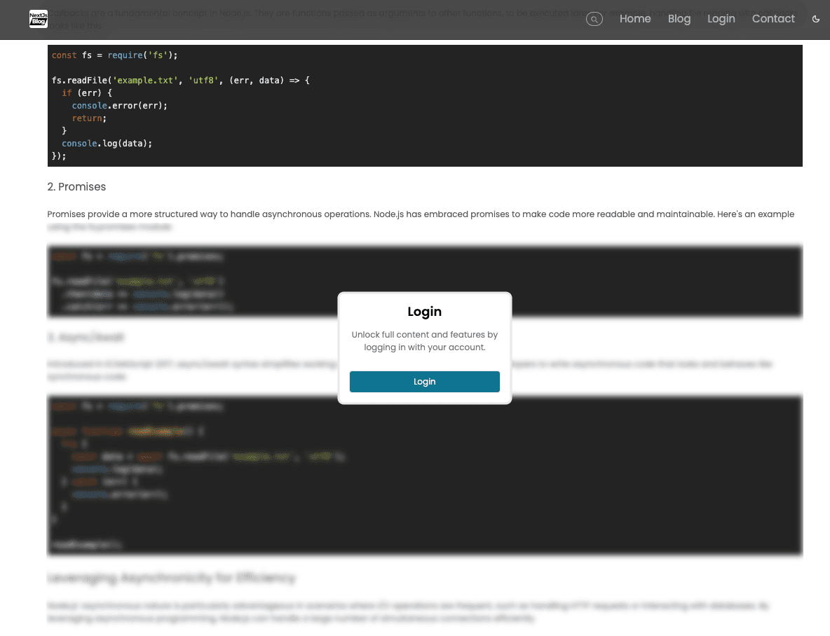CMS Blogging Platform screenshot